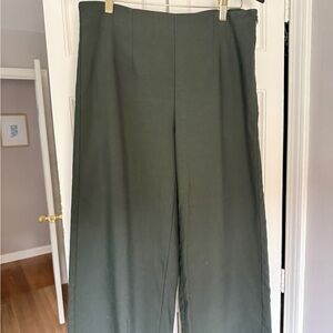 LOFT Cropped Trouser Olive Green